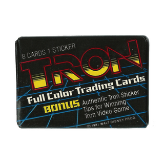 1981 Donruss Tron Trading Cards Unopened Pack