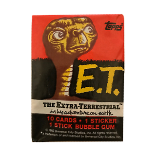 1982 Topps E.T. Trading Cards Unopened Pack