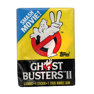 1989 Topps Ghostbusters 2 Cards Unopened Pack