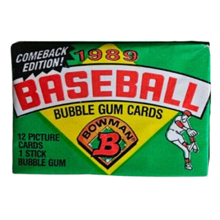 1989 Bowman Baseball Cards Unopened Pack