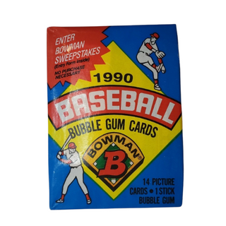 1990 Bowman Baseball Cards Unopened Pack