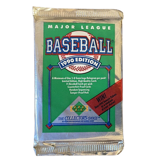 1990 Upper Deck Baseball Cards Low Number Unopened Pack