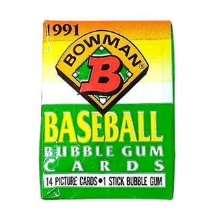 1991 Bowman Baseball Cards Unopened Pack