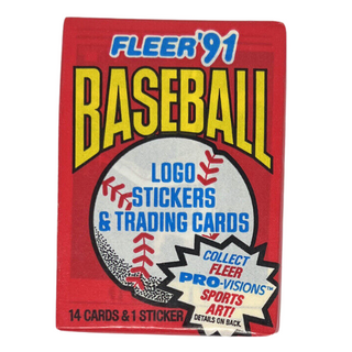 1991 Fleer Baseball Cards Unopened Pack