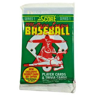 1991 Score Series 1 Baseball Cards Unopened Pack