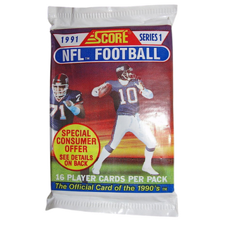 1991 Score Series 1 Football Cards Unopened Pack