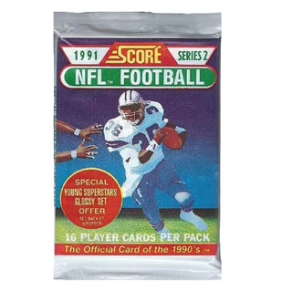 1991 Score Series 2 Football Cards Unopened Pack