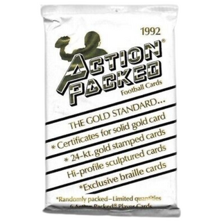 1992 Action Packed Football Cards Unopened Pack