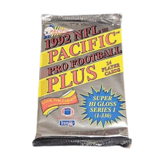 1992 Pacific Series 1 Football Cards Unopened Pack