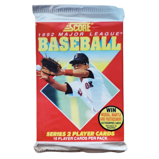 1992 Score Series 2 Baseball Cards Unopened Pack