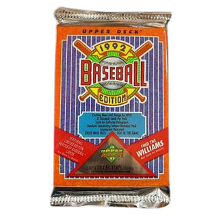 1992 Upper Deck Low Series Baseball Cards Unopened Pack