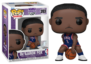 De'Aaron Fox Sacramento Kings- Blue and Red Uniform, NBA 203