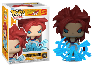 Funko Pop! Super Saiyan 4 Gogeta, Glow in the Dark, Dragon Ball GT 2074 Chase Vinyl Figure in PopShield Protector