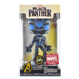 Funko Wacky Wobbler Black Panther (Glow in the Dark) - Marvel Collectors Corps Exclusive **Chase** [1]