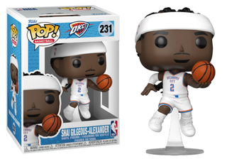 Funko Pop! Shai Gilgeous-Alexander, Oklahoma City Thunder, NBA 231 Vinyl Figure in PopShield Protector