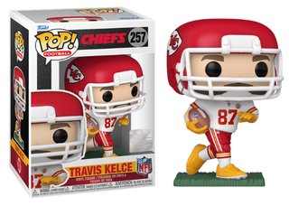 Funko Pop! Travis Kelce, Kansas City Chiefs, NFL 257 Vinyl Figure in PopShield Protector