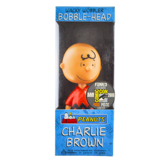 Funko Wacky Wobbler Charlie Brown (Red & Black, Peanuts) - 2006 SDCC Exclusive/480 Made