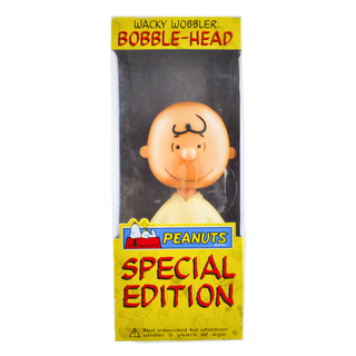 Funko Wacky Wobbler Charlie Brown (Surfer, Orange & White, Peanuts) - 2007 SDCC Exclusive/240 Made