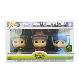 Funko Pop! Fauna, Flora, Merryweather 3-pk Sleeping Beauty - 2020 Spring Convention Exclusive Vinyl Figure [3]