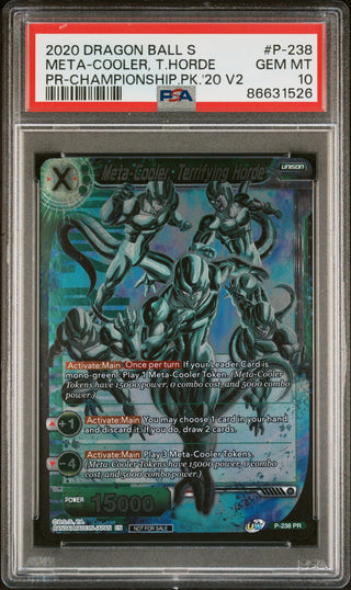 2020 DRAGON BALL SUPER CHAMPIONSHIP 2020 MT-COOLER, TRFY HORDE #P-238 - PSA 10