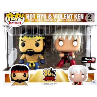 * Funko Pop! Hot Ryu & Violent Ken (Street Fighter) 2-Pack – GameStop Exclusive
