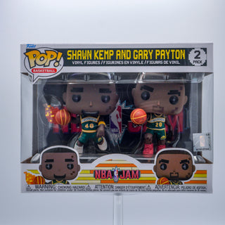 * Funko Pop! Shawn Kemp and Gary Payton 8-Bit, Basketball 2-Pack