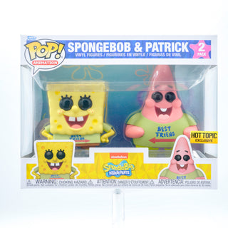* Funko Pop! Spongebob & Patrick (Best Friends Shirts) 2-Pack – Hot Topic Exclusive