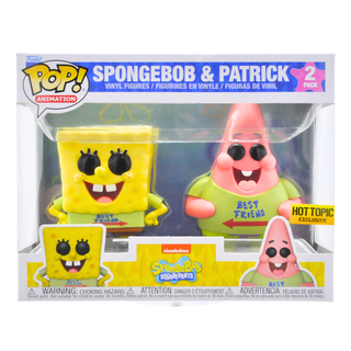 * Funko Pop! Spongebob & Patrick (Best Friends Shirts) 2-Pack – Hot Topic Exclusive