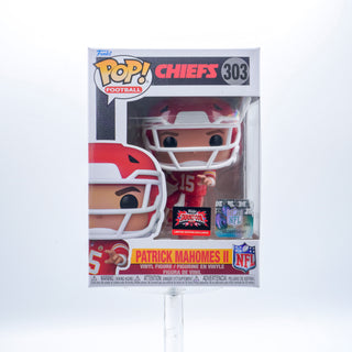 * Funko Pop! Patrick Mahomes II (Red & Gold Jersey, Kansas City Chiefs, NFL) 303 – 2025 Target Con Exclusive
