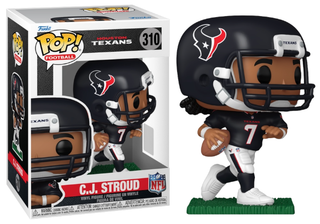Funko Pop! C.J. Stroud Houston Texans, NFL 310 Vinyl Figure in PopShield Protector