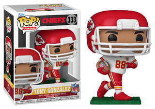 Funko Pop! Tony Gonzalez, Kansas City Chiefs, NFL 333 Vinyl Figure in PopShield Protector
