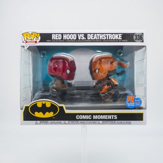 * Funko Pop! Red Hood vs Deathstroke Comic Moments 336 – Previews Exclusive /30000 made