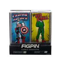 ⋆ FiGPiN Marvel 2-Pack - Captain America 338 & Red Skull 339 (2020 ECCC Exclusive, 1500 Made) ⋆