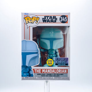 * Funko Pop! The Mandalorian (Glow in the Dark, Hologram) 345 – Entertainment Earth Exclusive