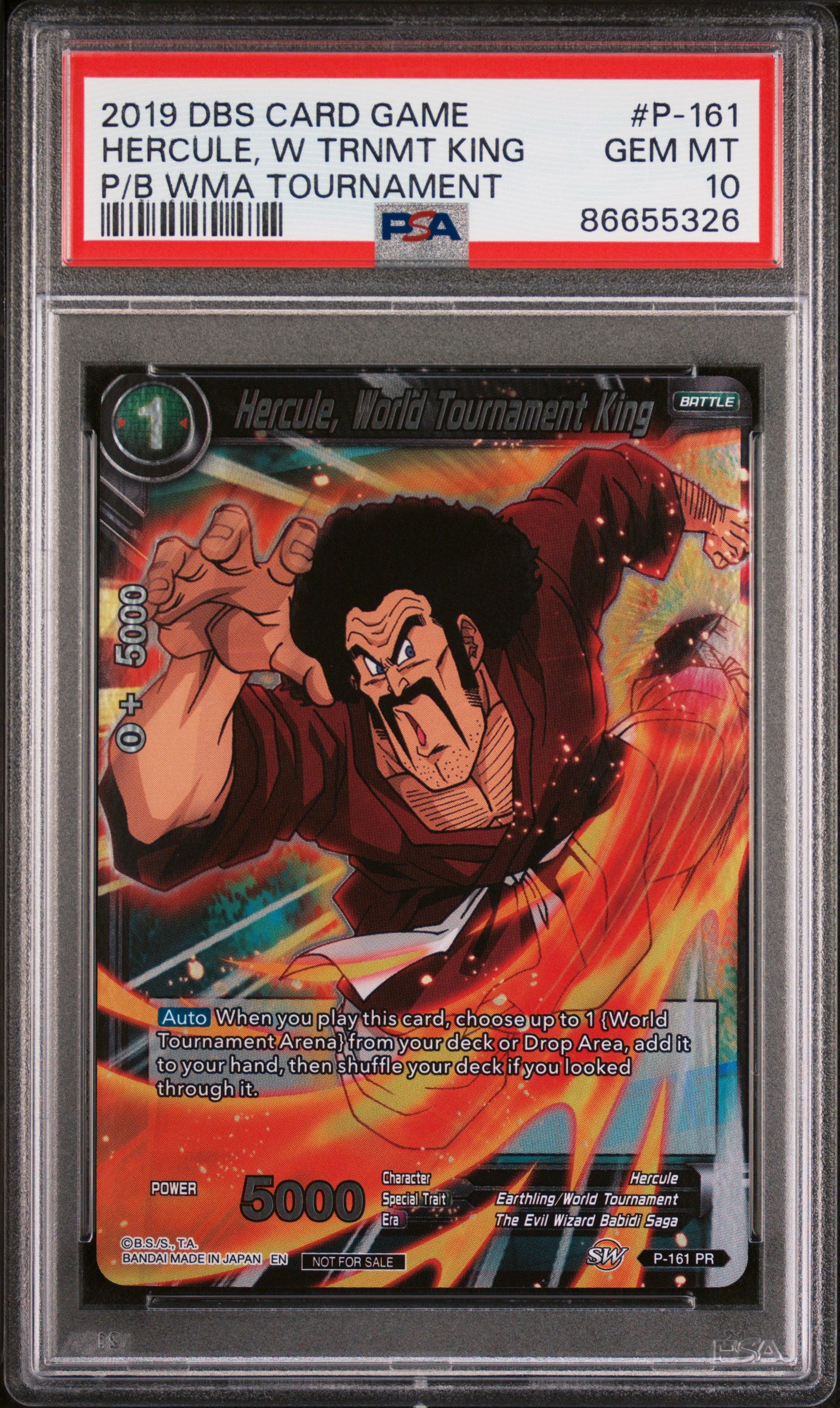 2019 DRAGON BALL SUPER POWER WORLD MARTIAL ARTS HERCULE W KING #P-161 7 Bucks a Pop 2019 DRAGON BALL SUPER POWER WORLD MARTIAL ARTS HERCULE W KING #P-161 7 Bucks a Pop