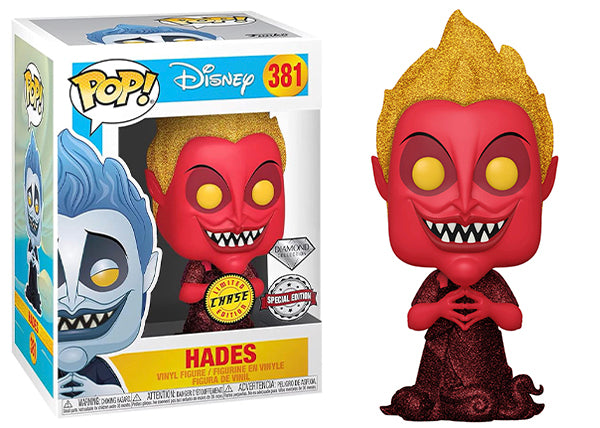 Funko Pop outlets Disney Hades Diamond HT Exclusive GITD Blacklight Custom Glow Chase!!