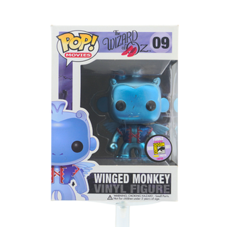 Funko Pop! Winged Monkey Metallic, Wizard of Oz 09 - 2011 SDCC Exclusive /480 made Vinyl Figure in PopShield Protector