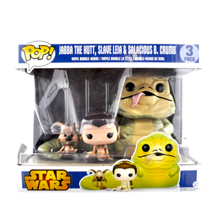 * Funko Pop! Jabba the Hutt, Slave Leia & Salacious B. Crumb 3-Pack