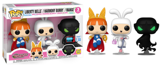 Liberty Belle, Harmony Bunny, and Mange (Glow in the Dark, The Powerpuff Girls) 3-pk - 2025 Fall Convention Exclusive