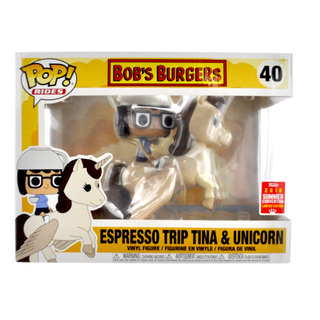 * Funko Pop! Espresso Trip Tina & Unicorn (Rides, Bob's Burgers) 40 – 2018 Summer Convention Exclusive