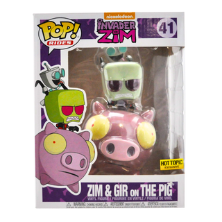 * Funko Pop! Zim & Gir on The Pig (Invader Zim, Rides) 41 – Hot Topic Exclusive
