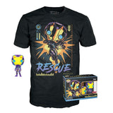 Rescue (Black Light) & Rescue Tee (2XL, Sealed) 488 - Target Exclusive  [Box Condition: 7/10]