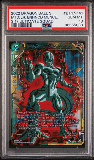 2022 DRAGON BALL SUPER ULTIMATE SQUAD META-COOLER, MENACE #BT17-141 - PSA 10