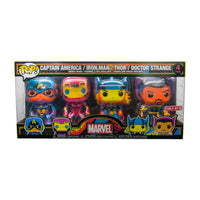 Captain America / Iron Man / Thor / Doctor Strange (Black Light) 4-Pack - Target Edition Exclusive