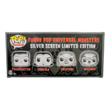 Universal Monsters (Black & White) Pop! 4-Pack - Gemini Collectibles Exclusive