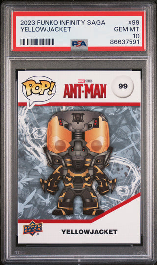 2023 UPPER DECK FUNKO POP MARVEL  YELLOWJACKET  #99  PSA 10