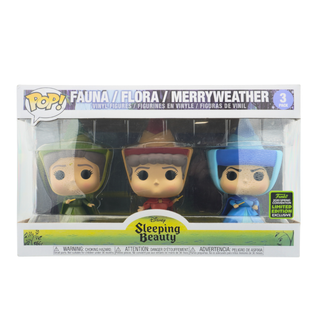 Funko Pop! Fauna, Flora, Merryweather 3-pk Sleeping Beauty - 2020 Spring Convention Exclusive Vinyl Figure [2]