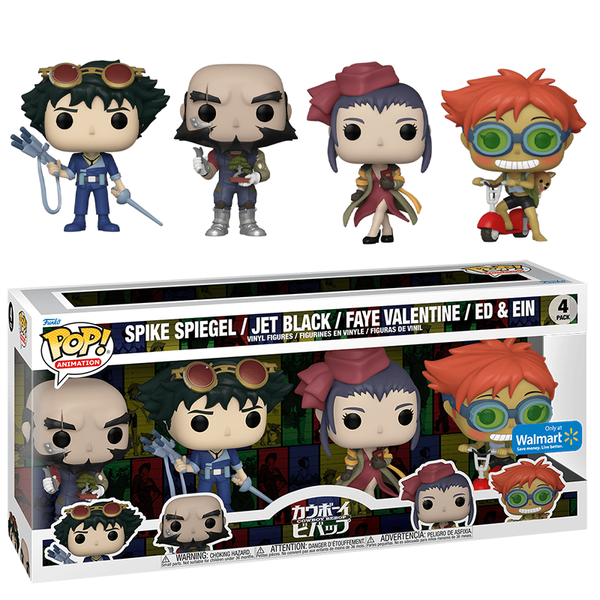Cowboy Bebop 4 Pack Walmart Exclusive Condition 7.5 10 7 Bucks a Pop