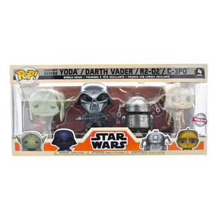 * Funko Pop! Star Wars: Concept Series 4-Pack Yoda / Darth Vader / R2-D2 / C-3PO – Special Edition Exclusive