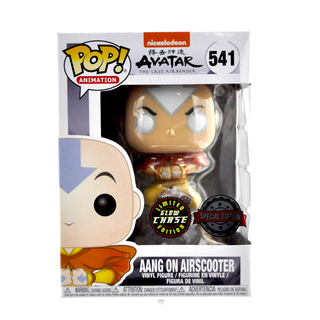 * Funko Pop! Aang on Airscooter (Glow in the Dark, Avatar) 541 – Special Edition Exclusive **Chase**